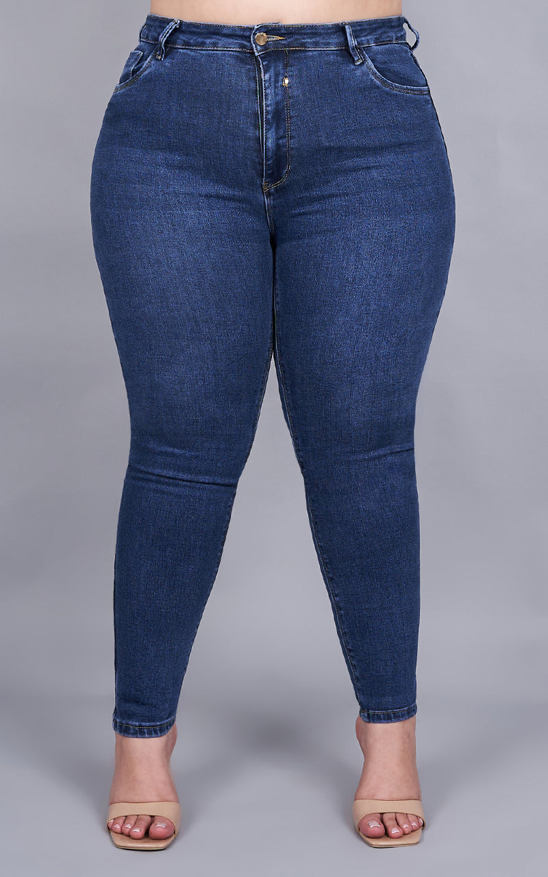 PLUS SIZE SKINNY ANKLE JEANS