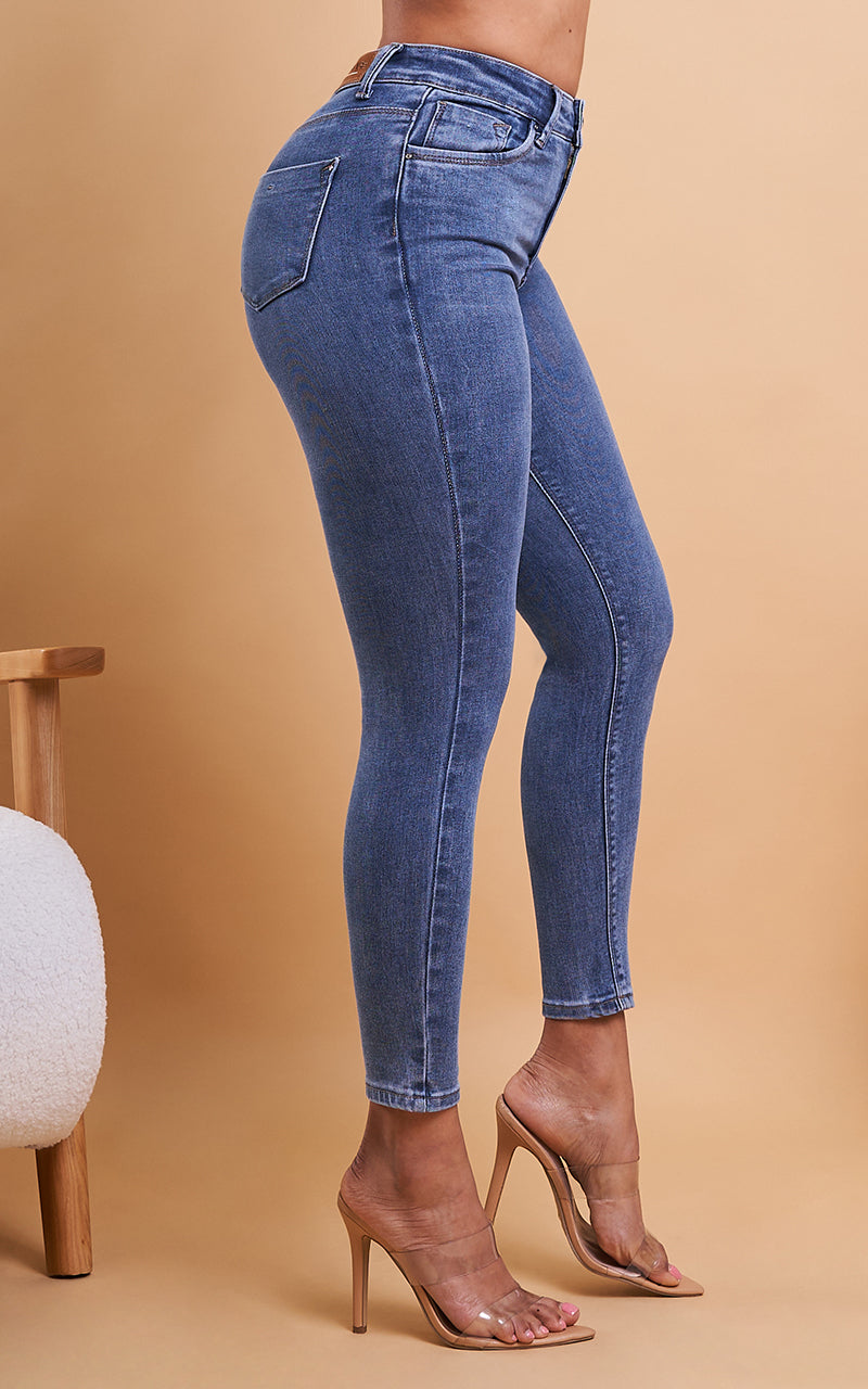 BASIC SKINNY ANKLE JEANS