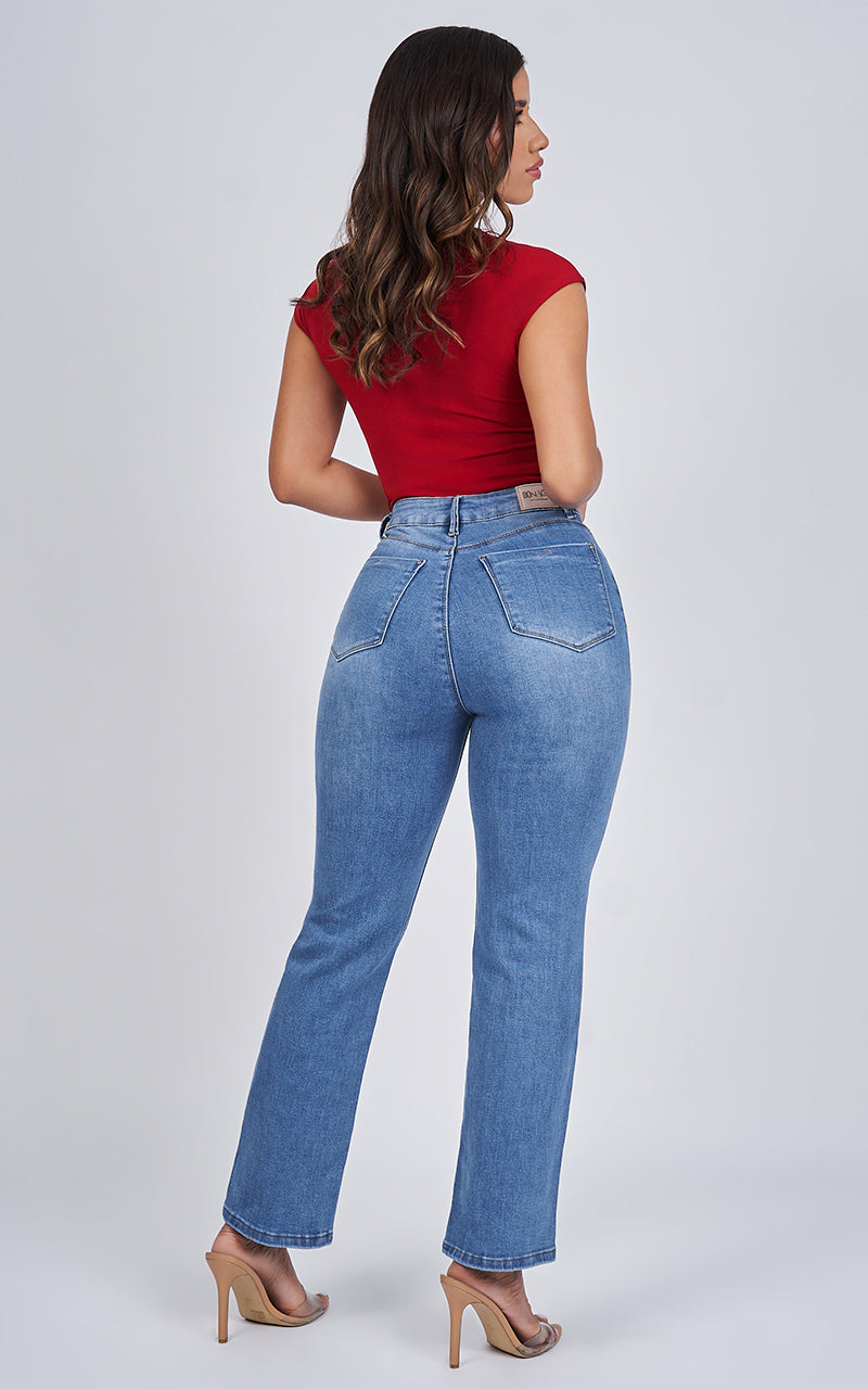 Basic Straight Ankle Jeans