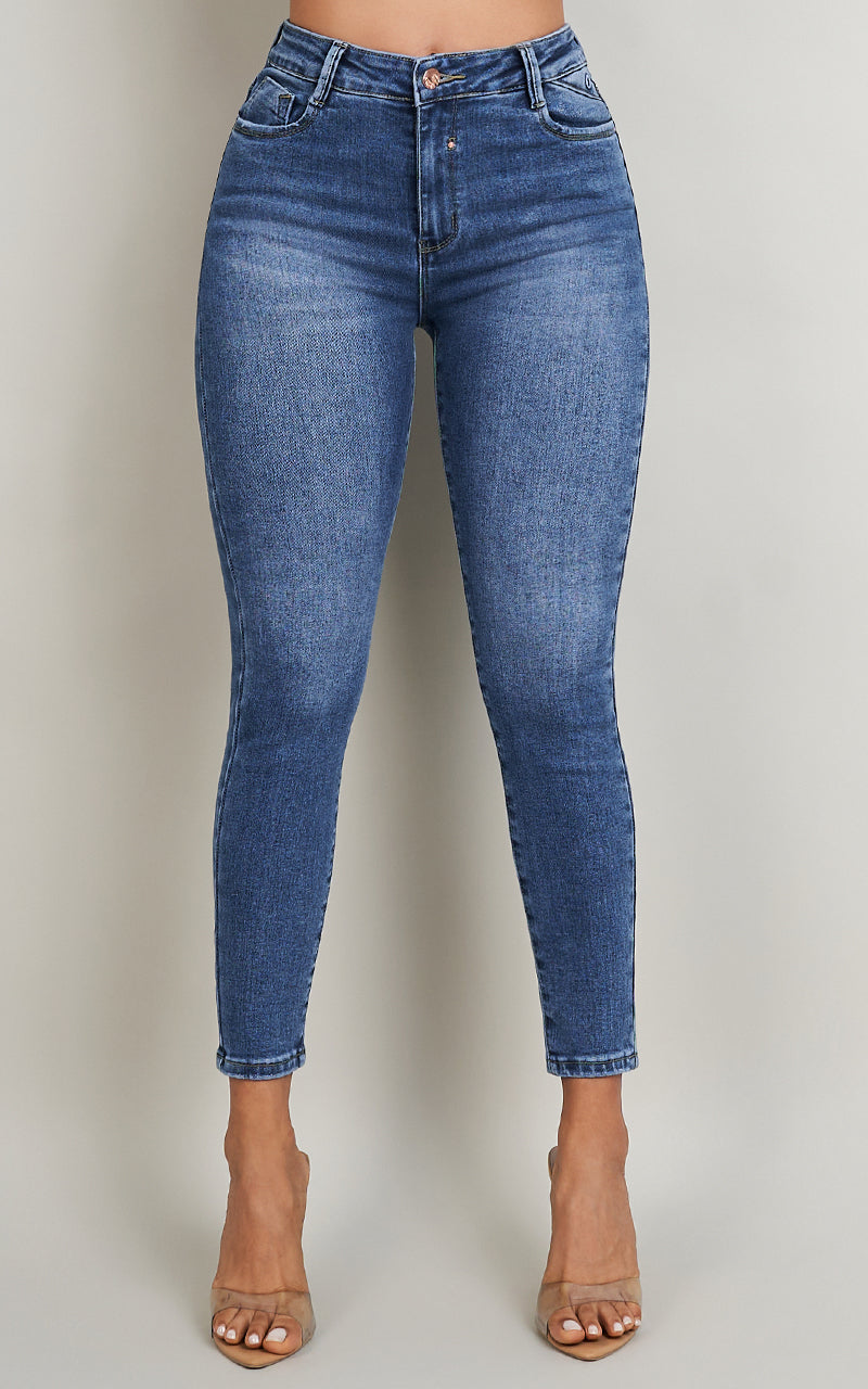 BASIC SKINNY ANKLE JEANS