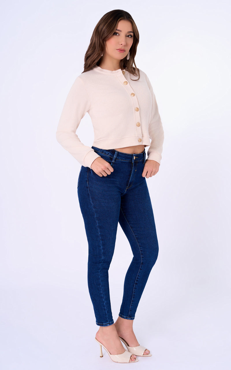BASIC SKINNY ANKLE JEANS