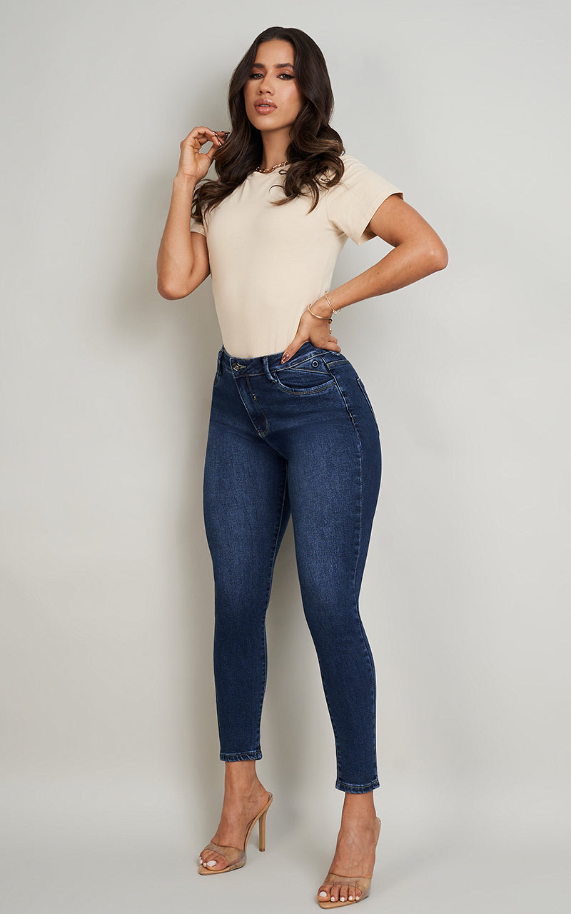 BASIC SKINNY ANKLE JEANS