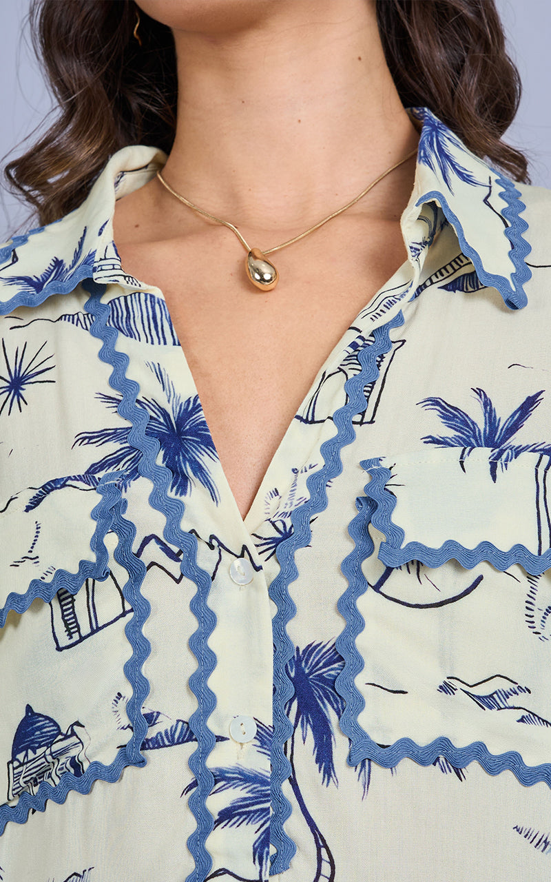 SANTORINI SUNSET SHIRT