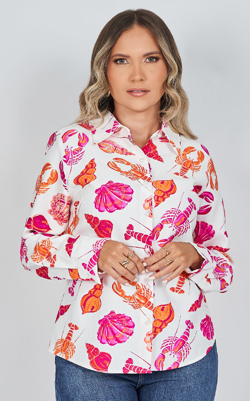 AIMANT LA VIE MARINE SHIRT