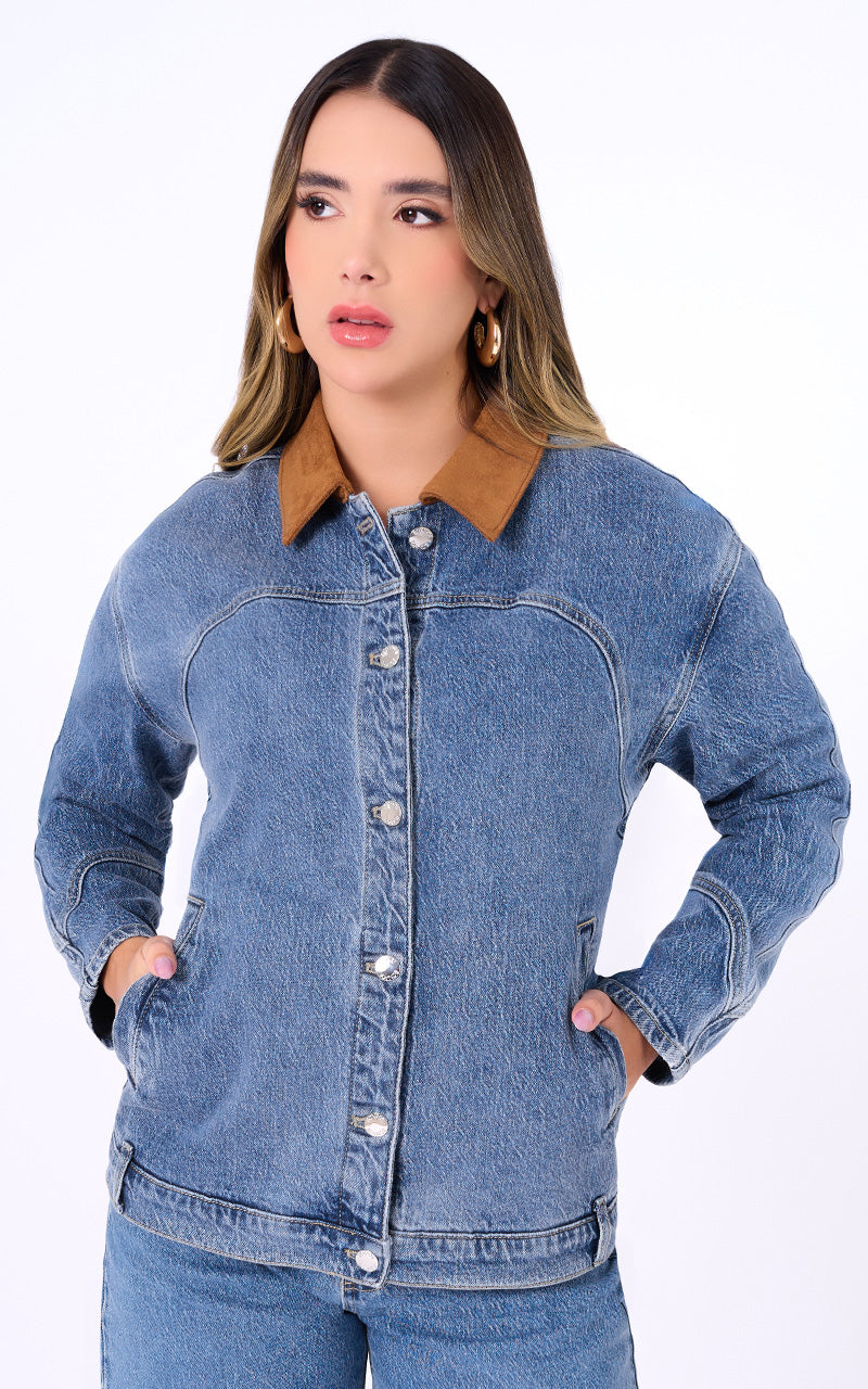 CONJUNTO DENIM CHAQUETA Y SHORT