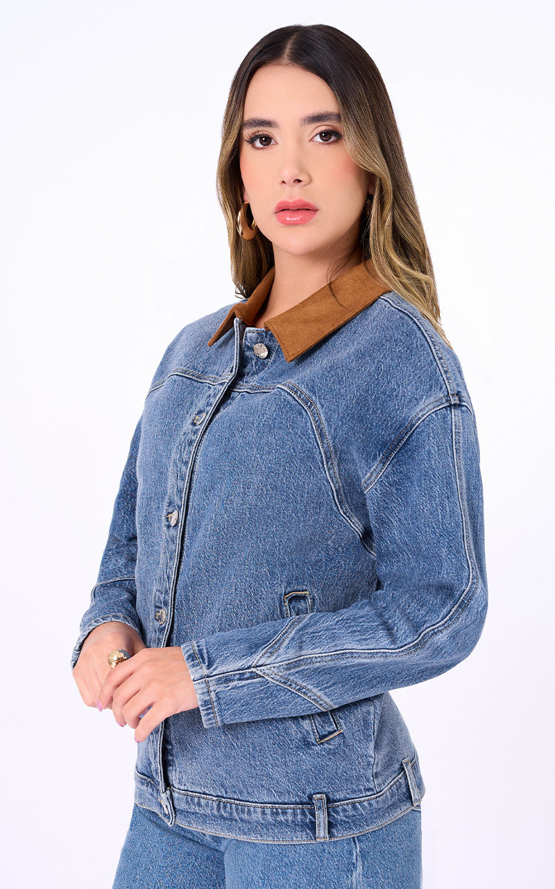 CONJUNTO DENIM CHAQUETA Y SHORT
