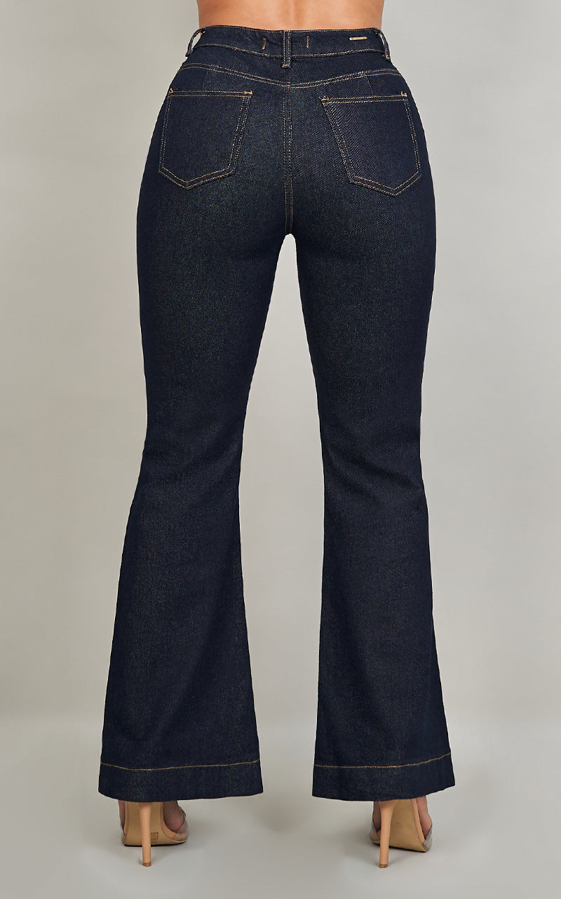 Alanys jacket & Bethany Flare Jeans