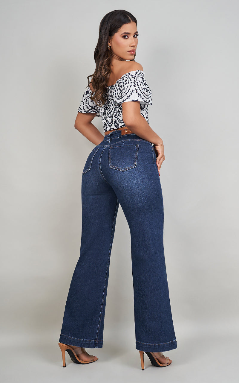 CRISTEL WIDE LEG JEANS