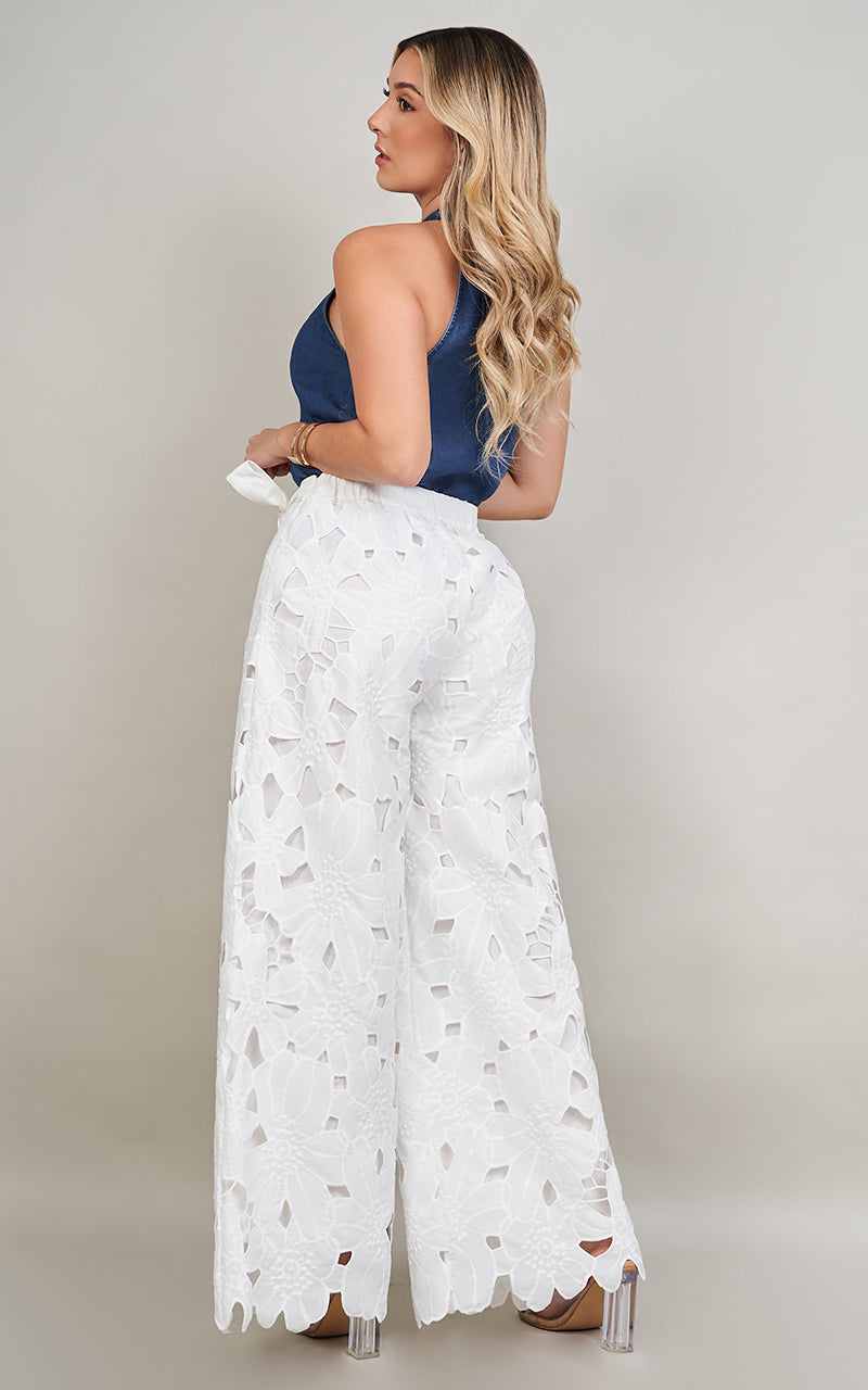 DELICATE FLOWERS PANTS