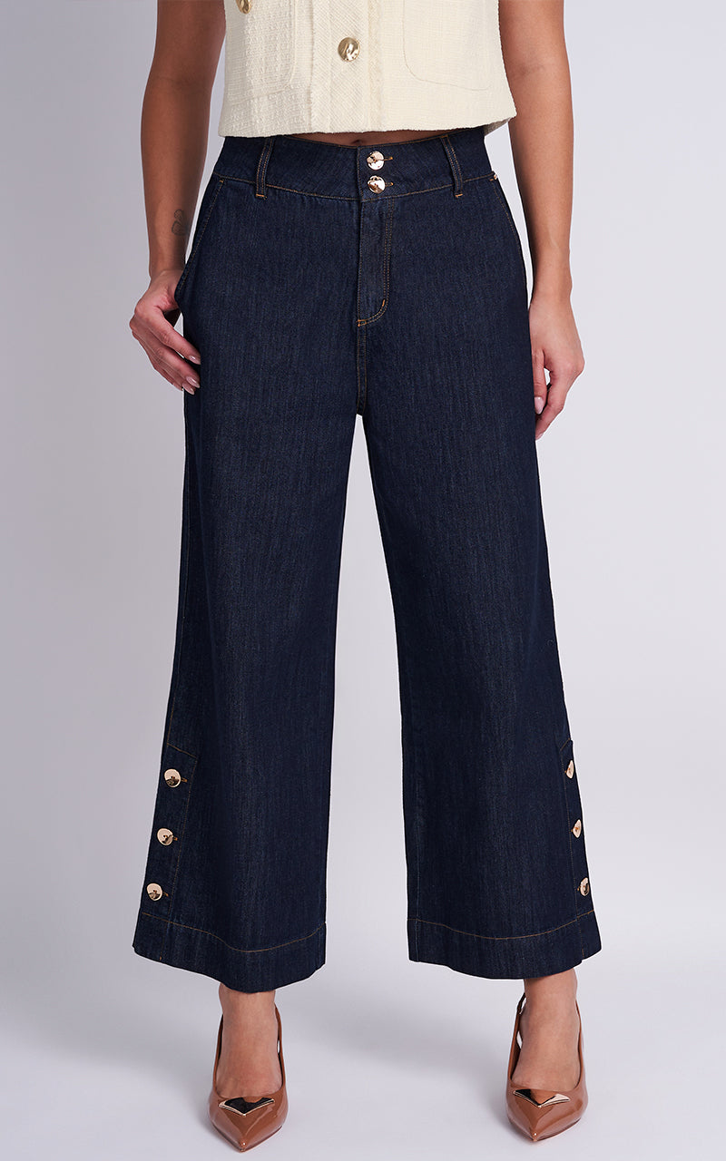 MAGDALENE VEST & MYLIE DENIM PANTS