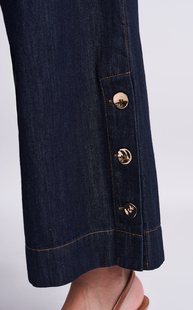 MAGDALENE VEST & MYLIE DENIM PANTS