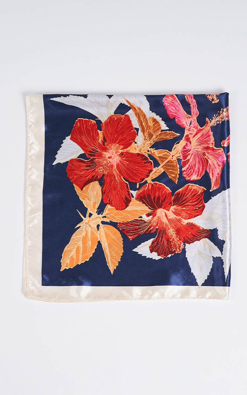 TROPICAL NIGHTFALL SCARF 90X90