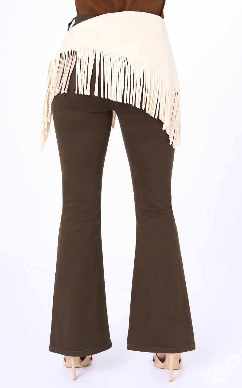 PAREO SUEDE CON FLECOS