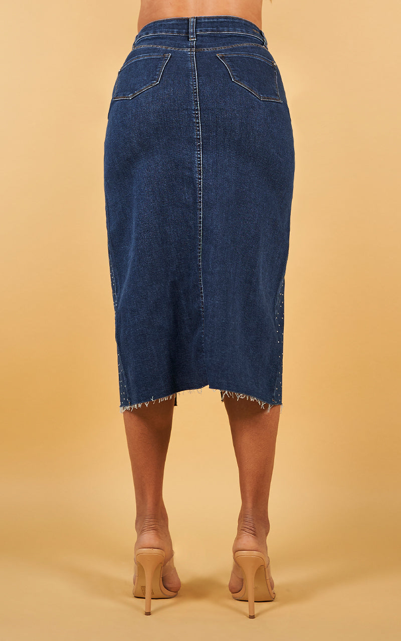 Sparkly Denim Skirt