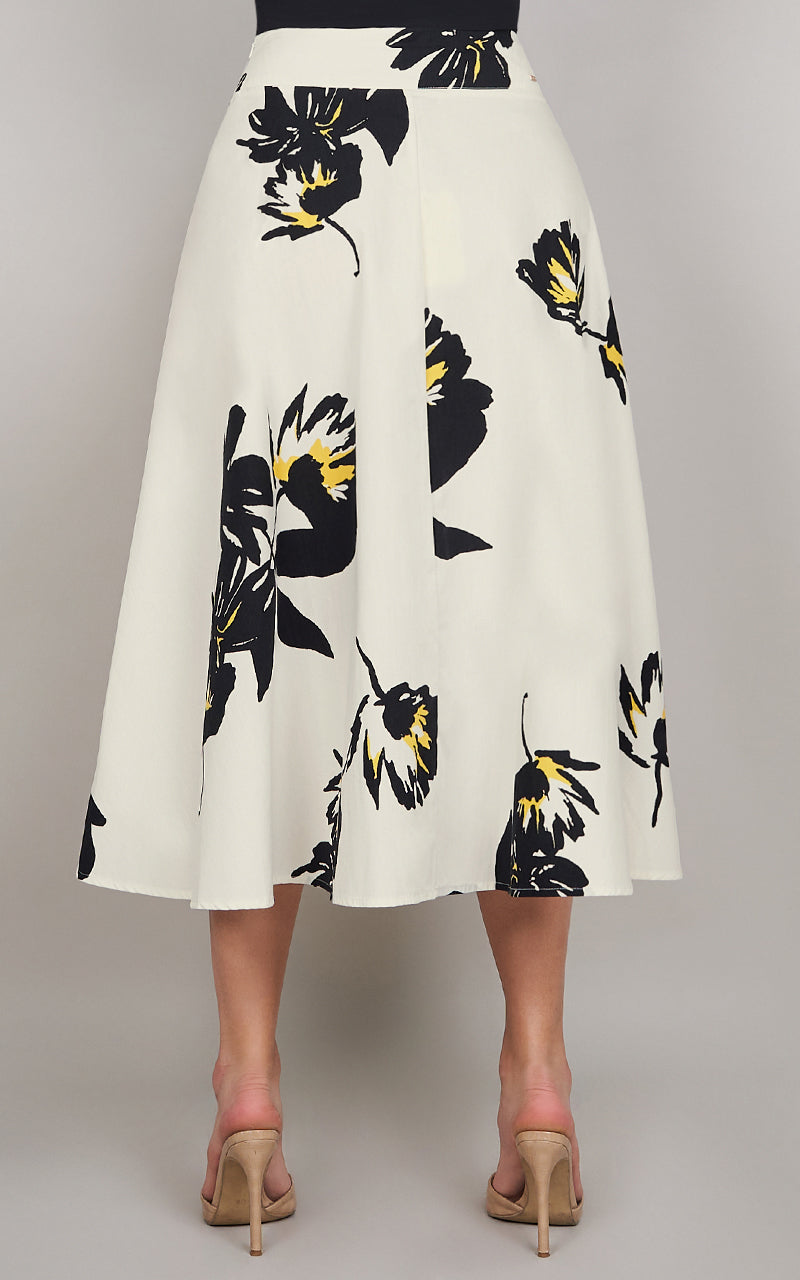 FLORAL STROKE TOP & SKIRT