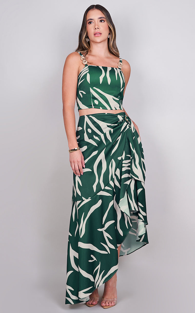 EMERALD BREEZE TOP & SKIRT