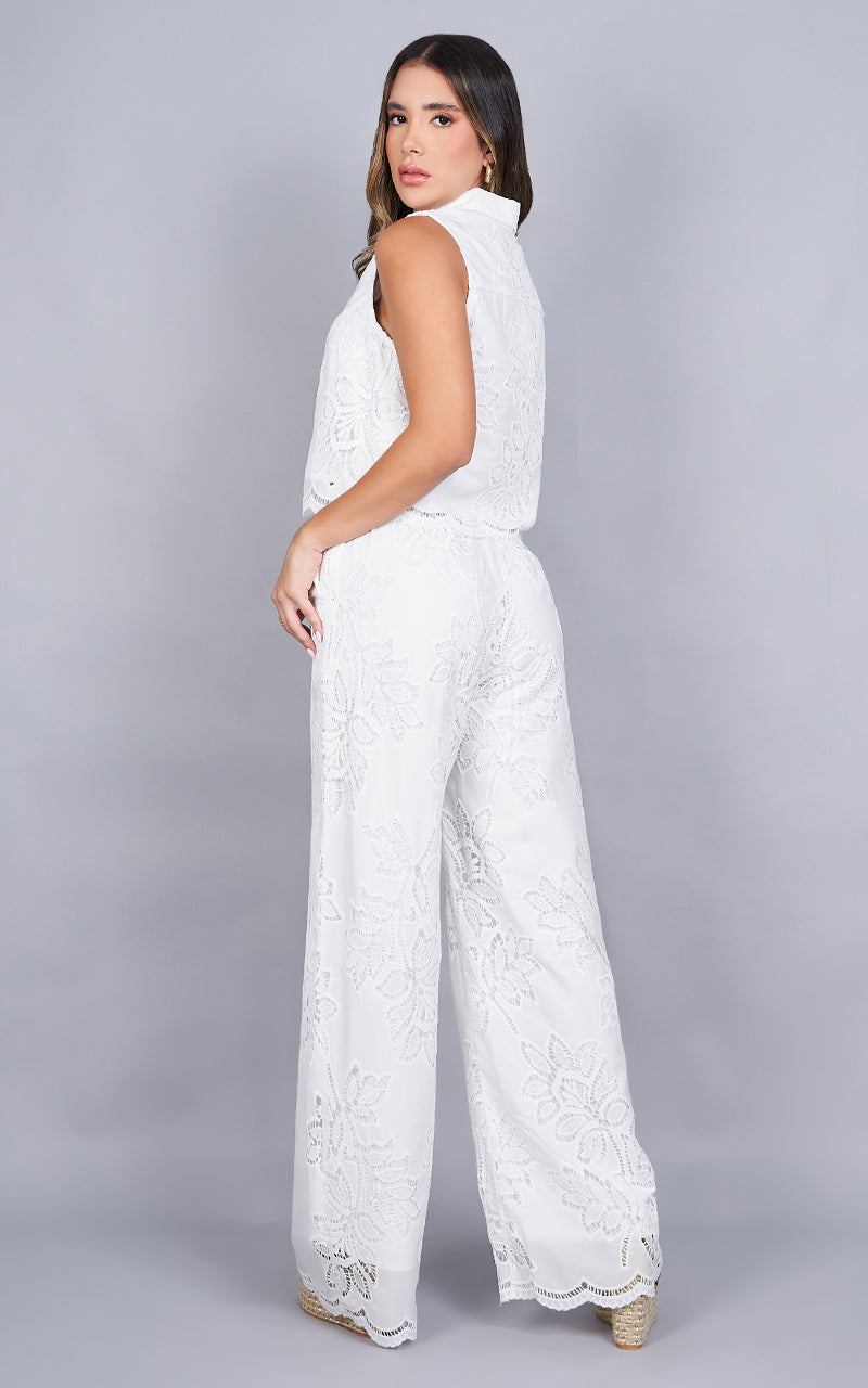 WHITE DAHLIA TOP & PANTS
