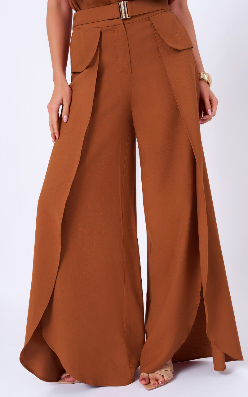 CONJUNTO TOP Y PANTALÓN TERRACOTA