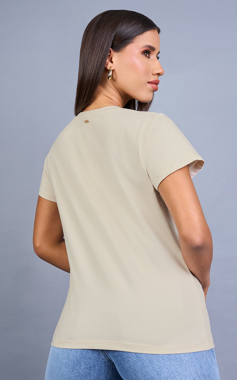 SHIMMER PAISLEY T-SHIRT