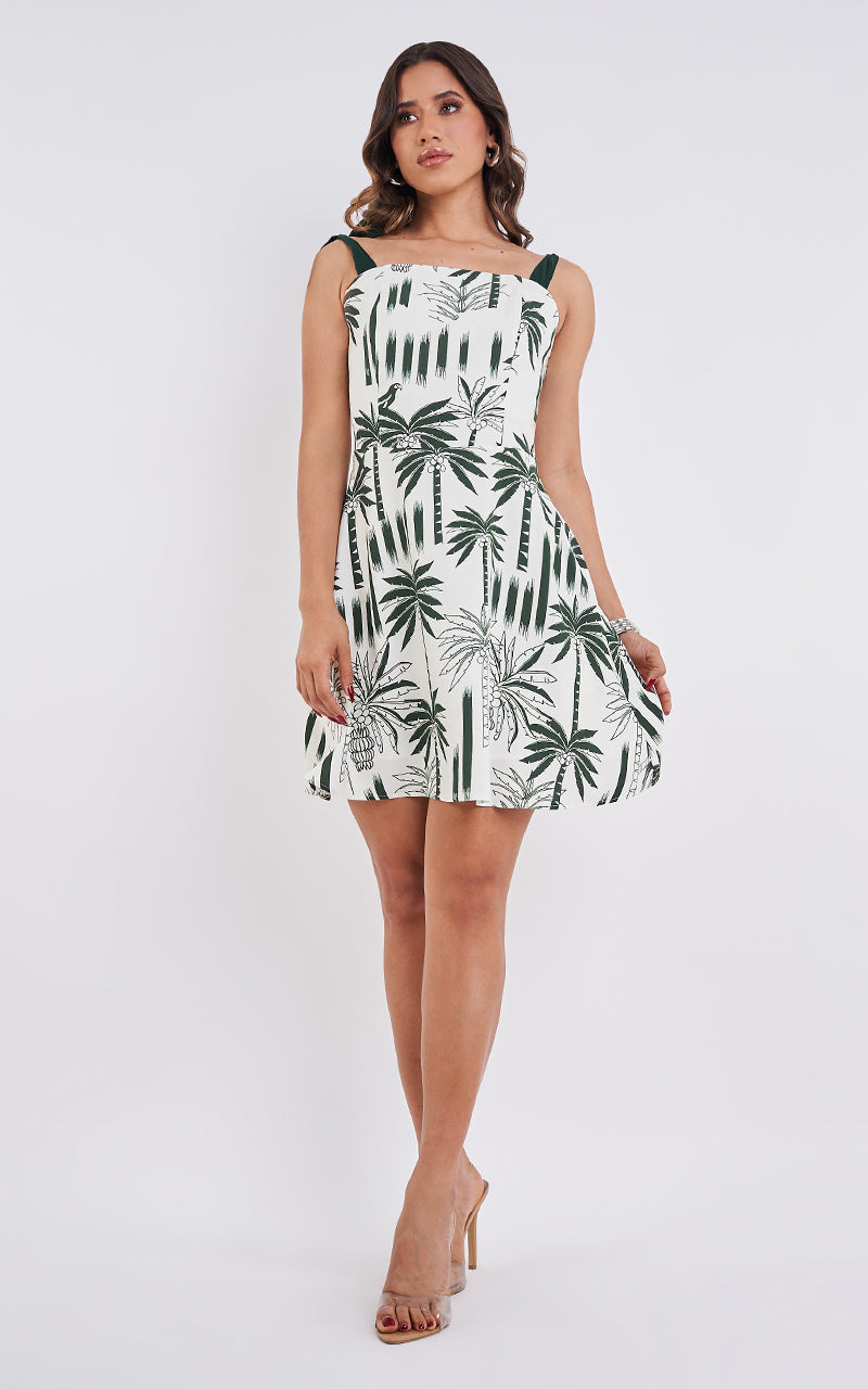 TROPICAL PALMS DRESS