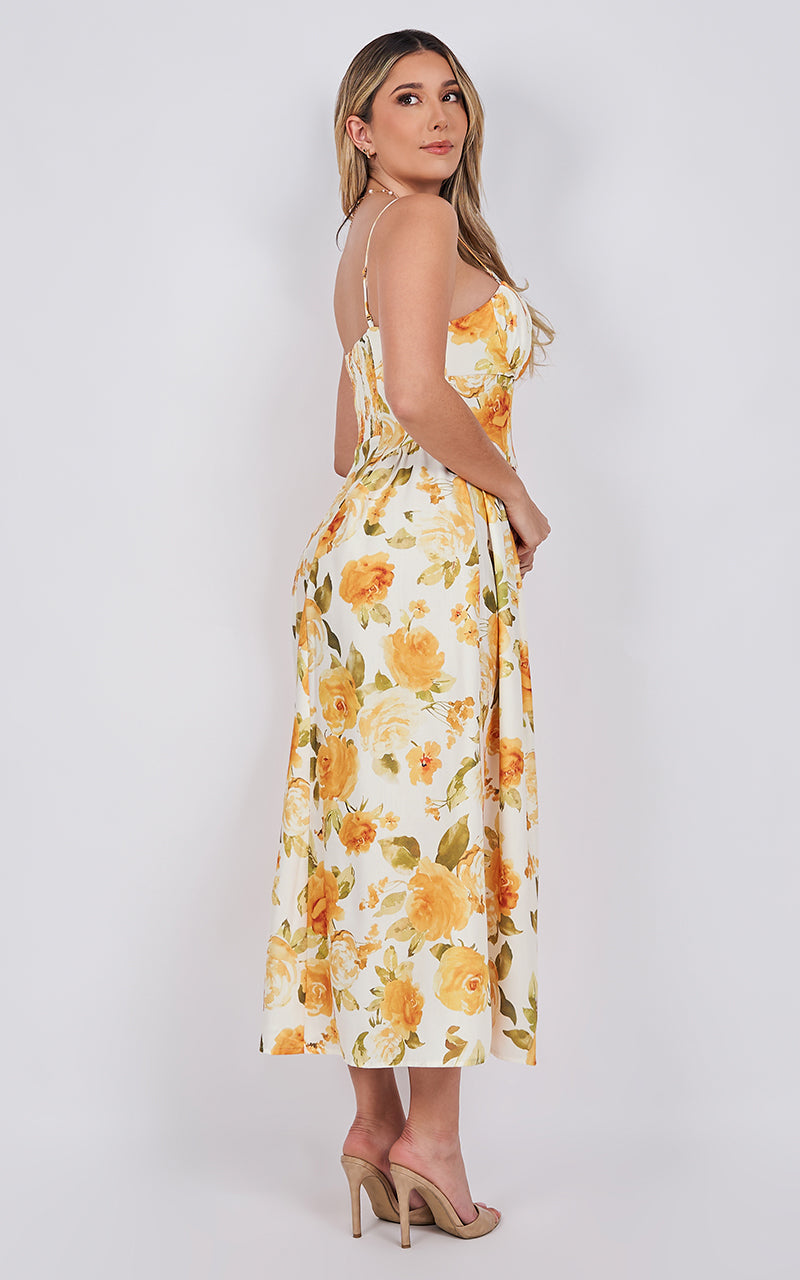 ELEGANCE FLORAL DRESS