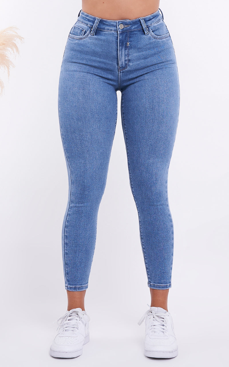BASIC SKINNY ANKLE JEANS