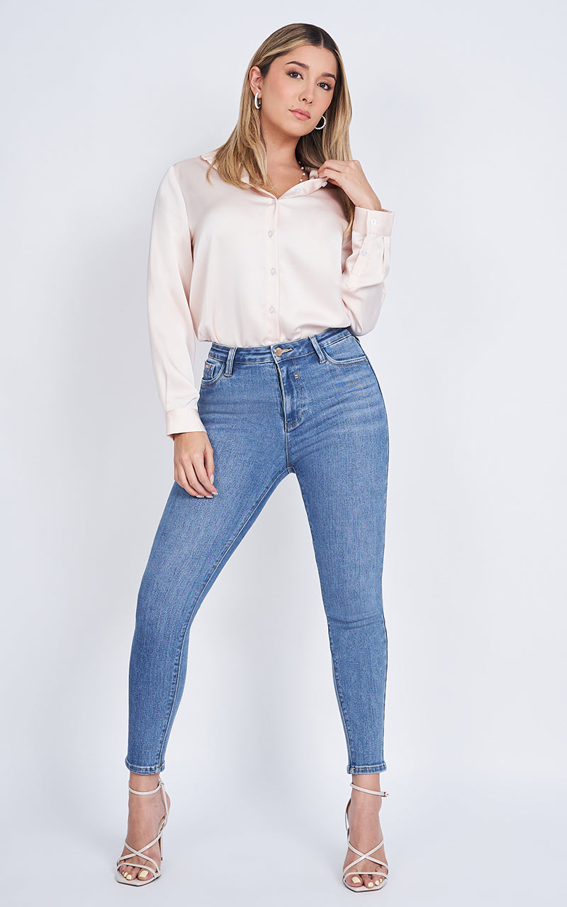 BASIC SKINNY ANKLE JEANS