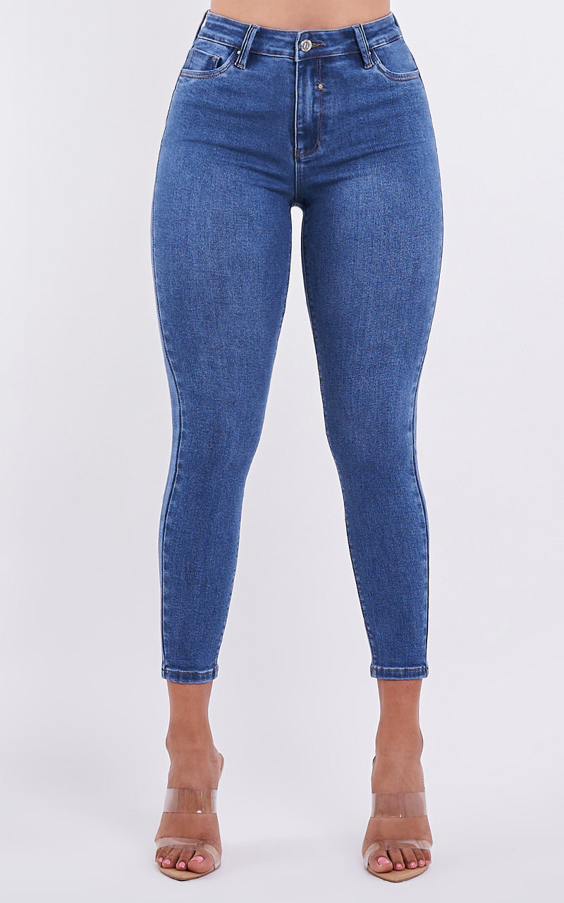 BASIC SKINNY ANKLE JEANS