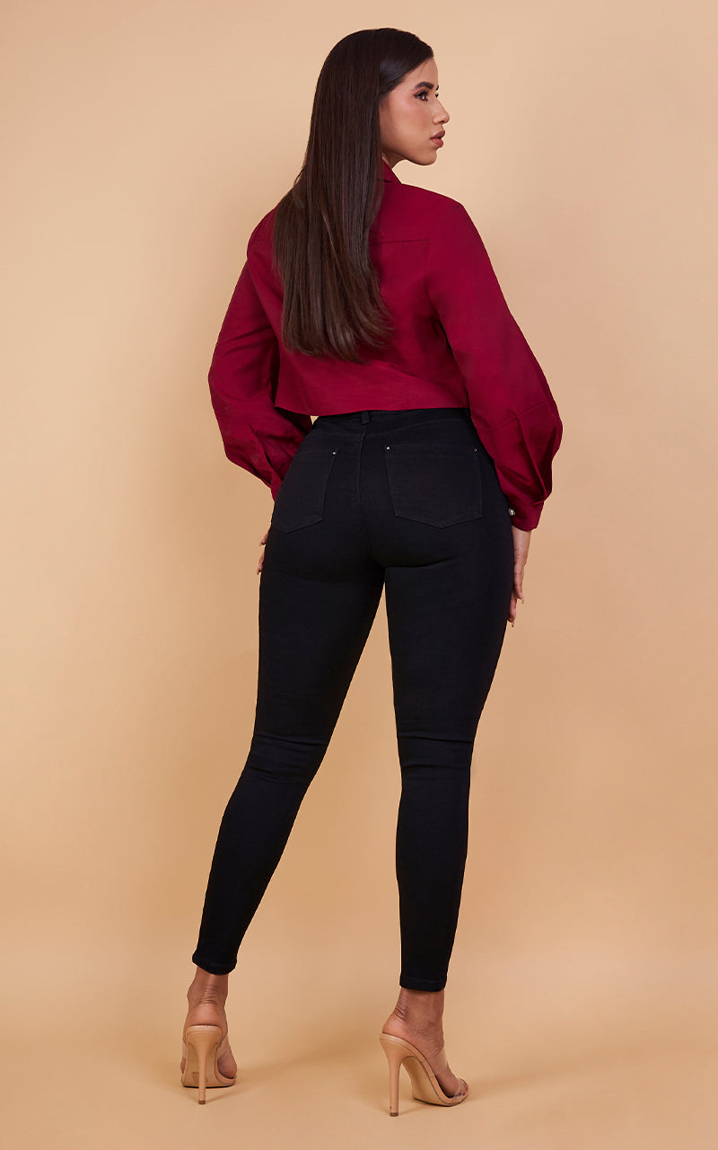 BASIC SKINNY ANKLE JEANS