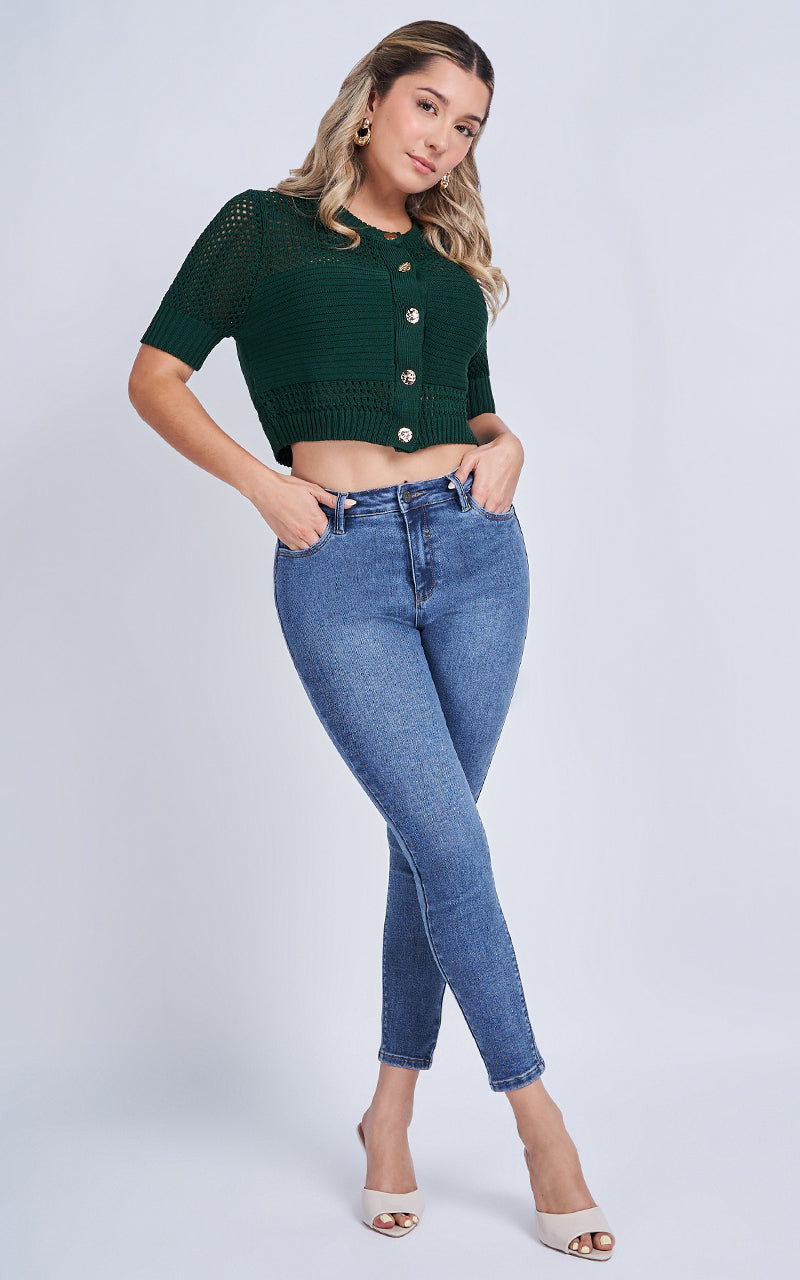 BASIC SKINNY ANKLE JEANS
