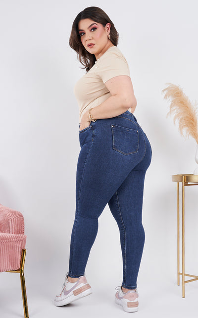 PLUS SIZE SKINNY ANKLE JEANS