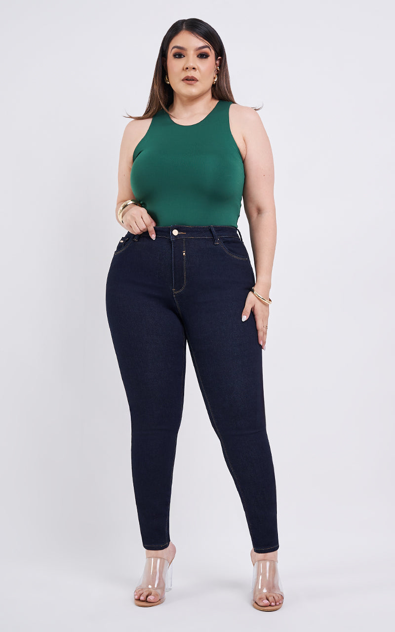 PLUS SIZE SKINNY ANKLE JEANS