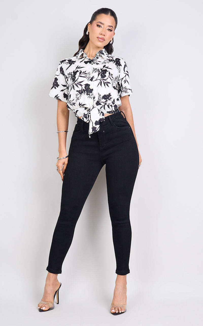 BASIC SKINNY ANKLE JEANS