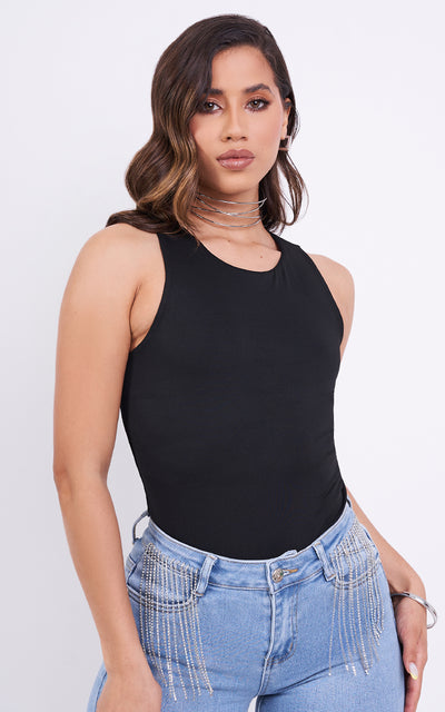 VALENTINA BODYSUIT & VIRGINIA CROPPED FLARE JEANS