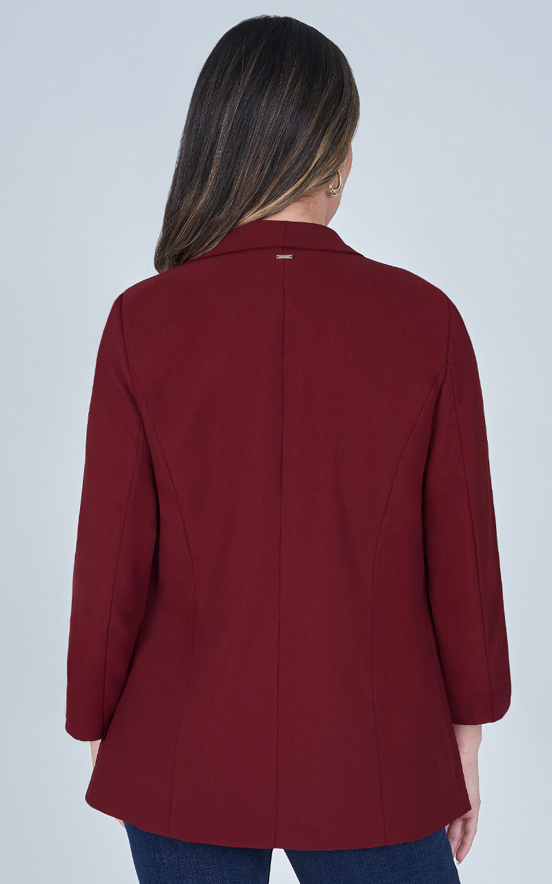 VELVET WINE BLAZER