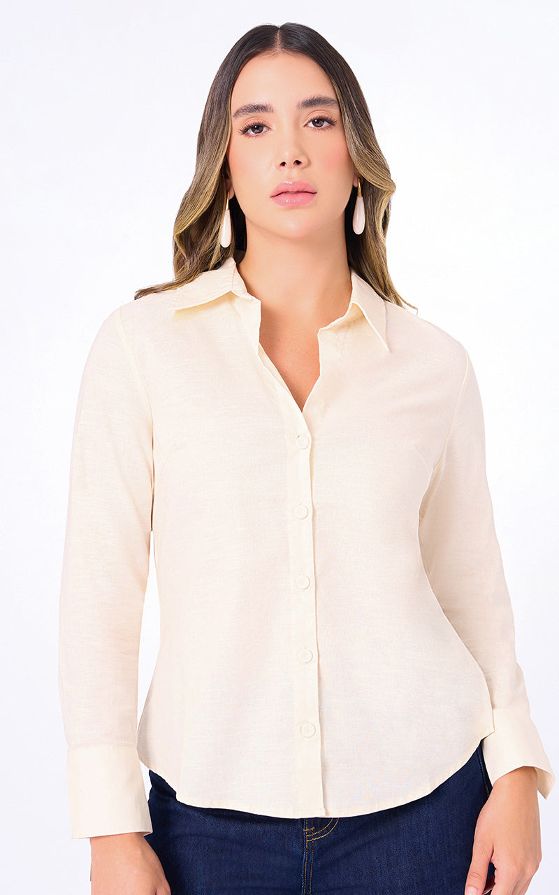 CAMISA UNICOLOR MANGA LARGA