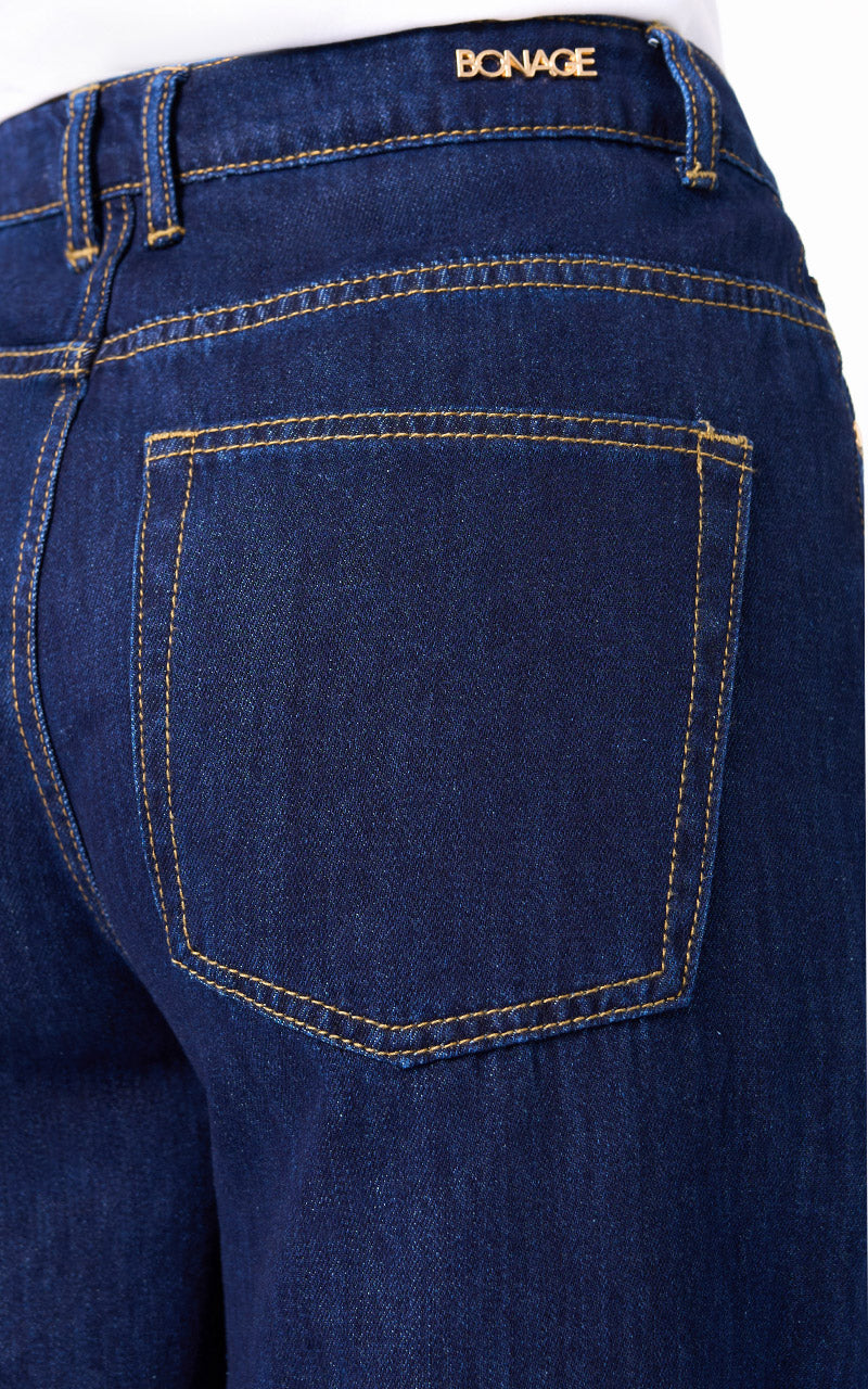JEANS WIDE LEG TIRO ALTO