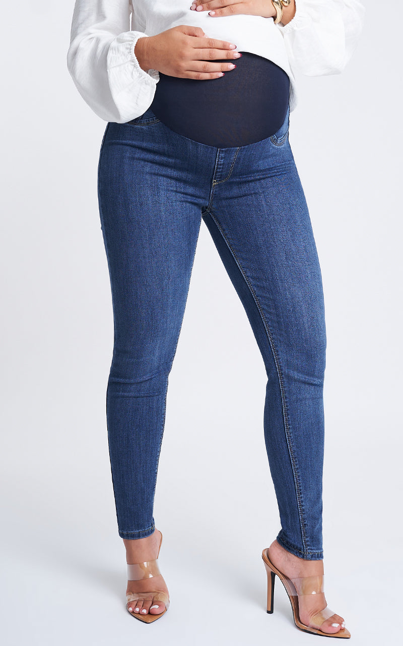 MATERNITY SKINNY ANKLE JEANS
