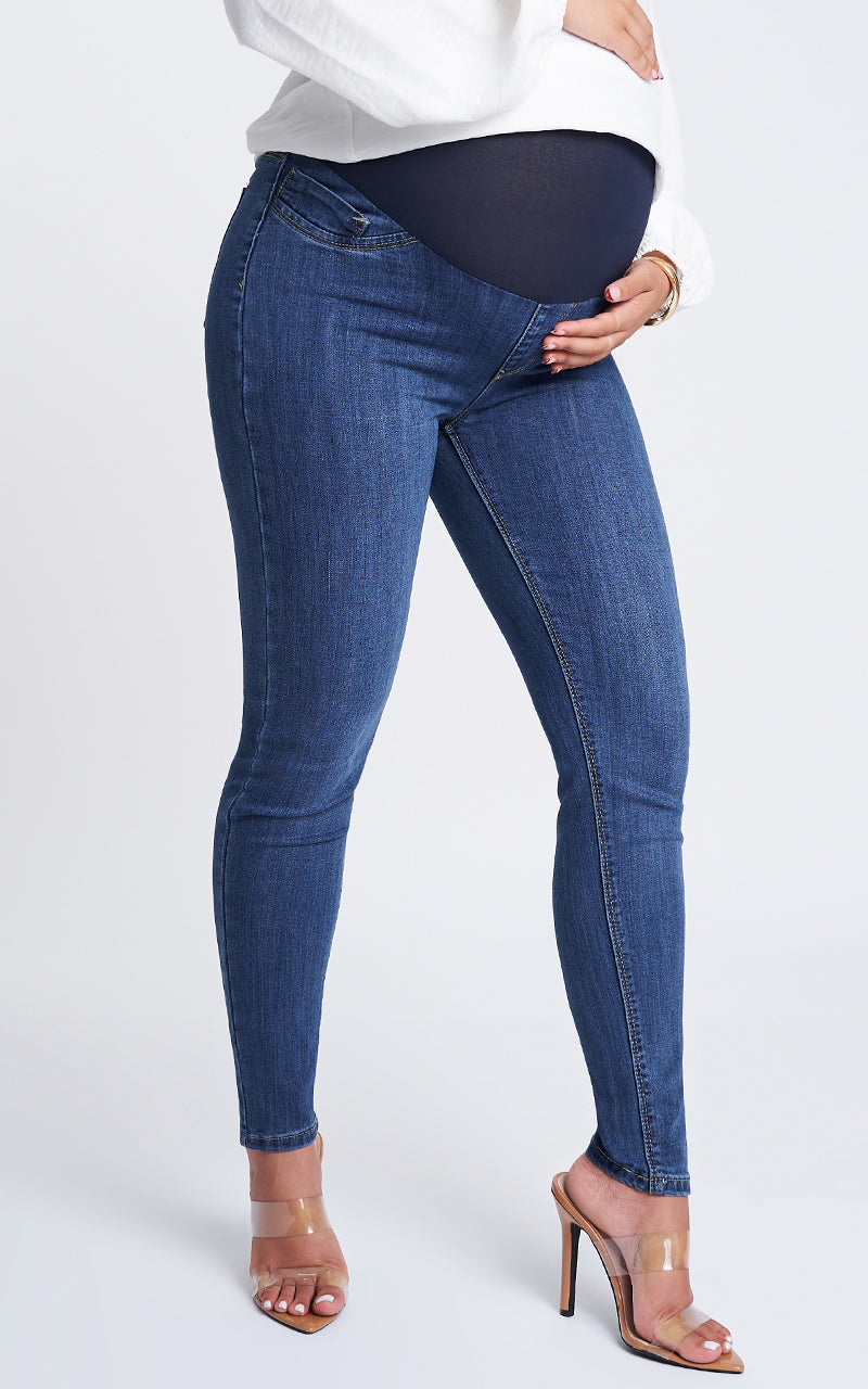 MATERNITY SKINNY ANKLE JEANS