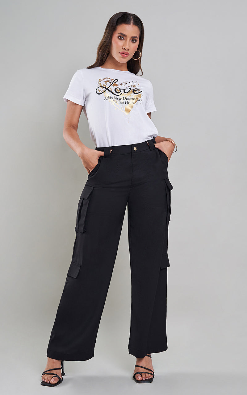 A TRUE LOVE STORY T-SHIRT & SOLANGE PANTS