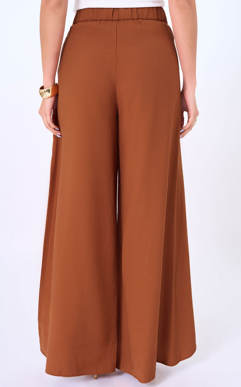 PANTALON WIDE LEG TERRACOTA