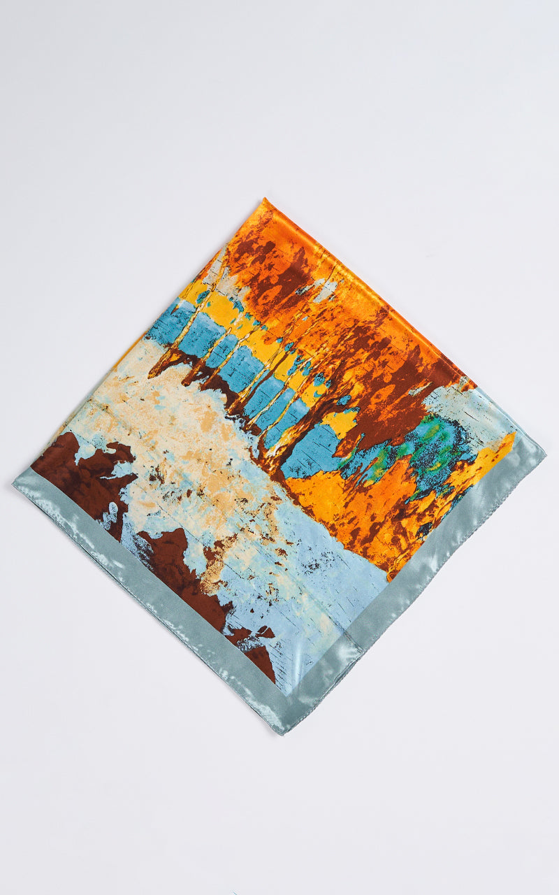 HONEY & SKY SCARF 90X90