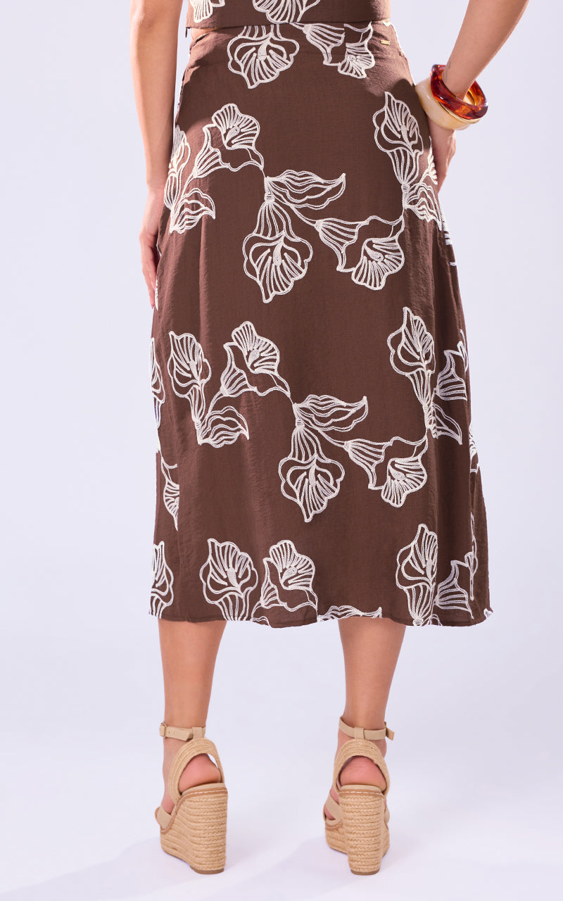 CONJUNTO ESTAMPADO TOP Y FALDA