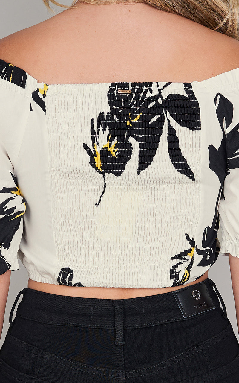 FLORAL STROKE TOP