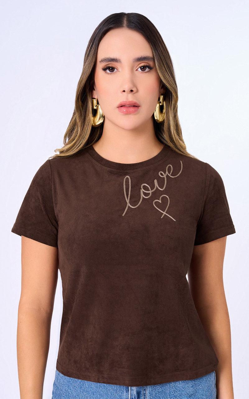 T-SHIRT BASICO SUEDE