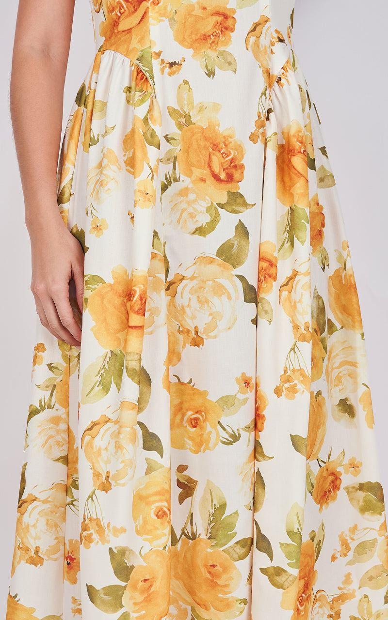 ELEGANCE FLORAL DRESS