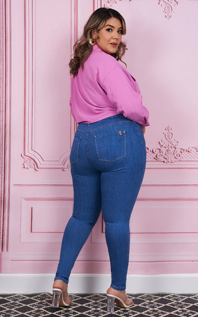 PLUS SIZE SKINNY ANKLE JEANS