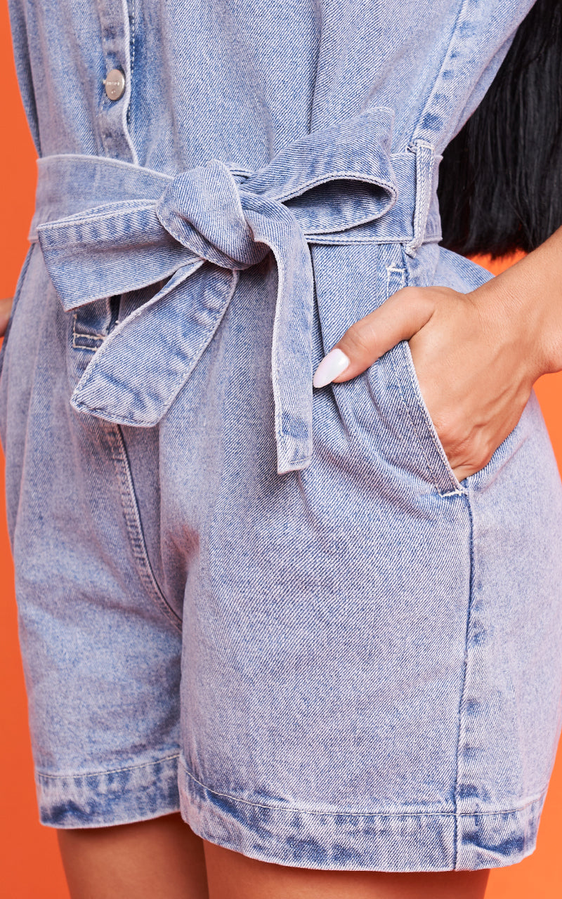 CANT RESIST DENIM JUMPSUIT