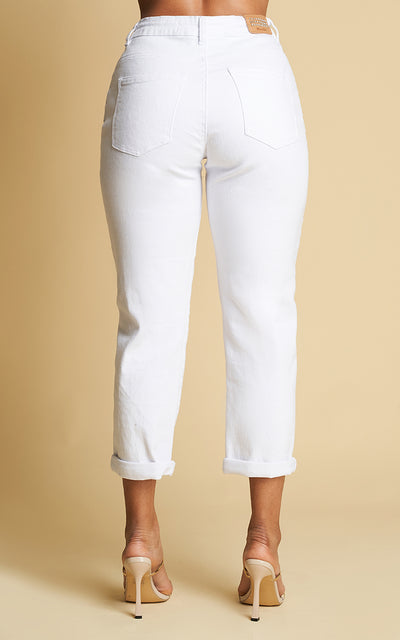 JEANS STRAIGHT TIRO ALTO