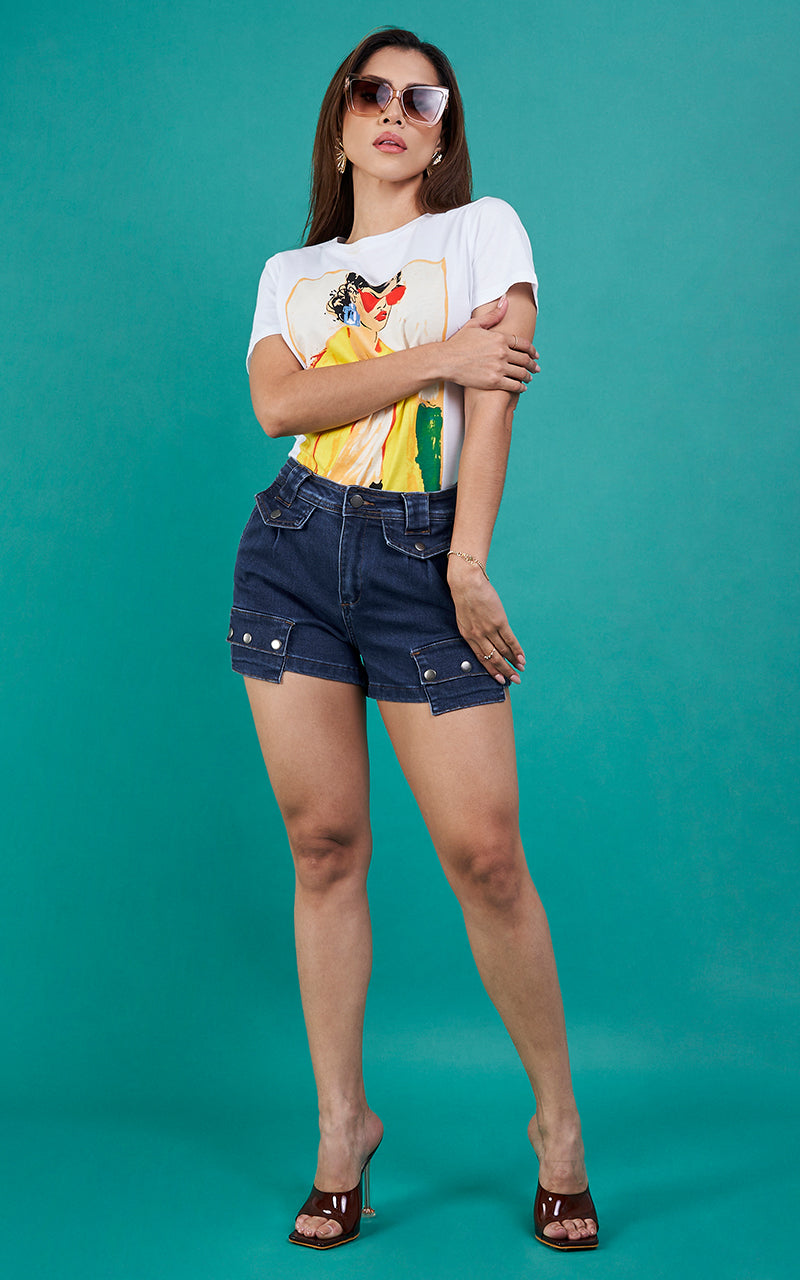 PIXIE DENIM SHORT